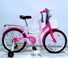 Велосипед дитячий двоколісний Corso MX-34758 «Maxis» (колеса Ø20"/гума, рама: сталь, допоміжні колеса, гальмо ручне, кошик, від 6 років)