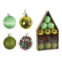 Новорічні прикраси C 67480 12 штук, кульки, D = 6 см, в коробці