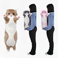 М`яка іграшка "Кіт Батон" К43265 довжина 70 см, у пакеті ВИДАЄТЬСЯ МІКС ВИДІВ