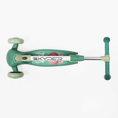 Самокат триколісний Skyper SR-60614 (колеса: передні Ø4.92"/заднє Ø3.15"/PU, рама: алюміній/складна, до 30 кг) фото 6