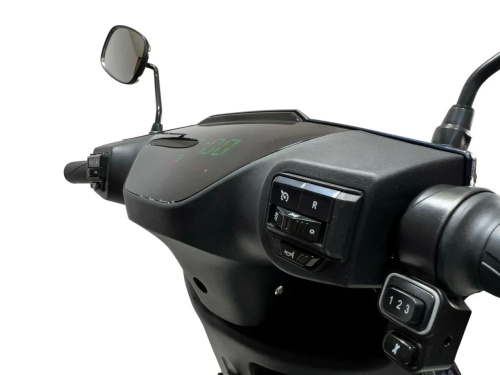 Електроскутер Aima GTX Black (колеса: Ø12", акб: 72V/30Ah/Li-ion/з'ємна, мотор: 2000W, пробіг на одному заряді до 80 км, до 70 км/год, чорний) фото 17
