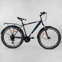 Велосипед Спортивний CORSO «Phantom» 26" дюймів 25664 (1) рама металева, SunRun 21 швидкість, крила, багажник, зібраний на 75%