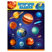 Наліпки інтер’єрні "Космос" 15181031У "Ранок" в пакеті