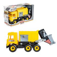 Авто "Middle truck" сміттєвоз (4) 39492 (жовтий) в коробці "Tigres"
