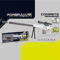 Гвинтівка 827 A механічний принцип роботи, довжина 92 см, 10 м’яких патронів, 5 гільз, приціл, підставка, в коробці