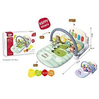 Килимок 668-221 2 кольори, 4 брязкальця, дзеркальце, мелодії, піаніно, в коробці