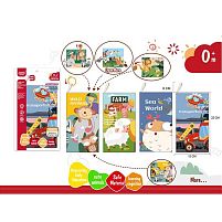 М`яка книжечка 668-230 “Свійські тварини”, пискавка, шарудить, кільце для підвішування, в пакеті