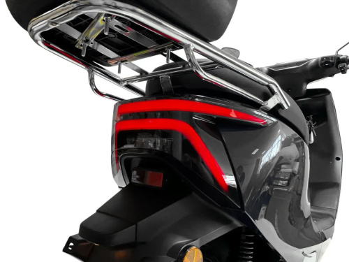 Електроскутер Aima GTX Black (колеса: Ø12", акб: 72V/30Ah/Li-ion/з'ємна, мотор: 2000W, пробіг на одному заряді до 80 км, до 70 км/год, чорний) фото 8