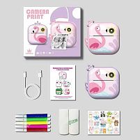 Фотоапарат-принтер M 5 H 1 Штрих=30540 2 кольори, фронтальна камера, дріт micro USB, роз’єм для SD карти, 2 рулони термопаперу, ремінець, наліпки