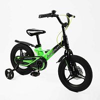 Велосипед дитячий двоколісний Corso MT-14113 «Monti» (колеса Ø14"/гума, рама: магній, допоміжні колеса, гальмо ручне, від 3 років)