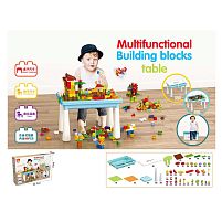Ігровий столик з конструктором 6319 стільчик, конструктор, 99 деталей, в коробці