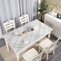 Скатертина-клейонка рідке скло з голографічним малюнком Laser 0.6мм*0.6м*20м Stenson MA-5927