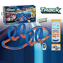 Трек FT 78 64 елементи, машинка з підсвічуванням, пульт дистанційного керування, елементи треку, в коробці