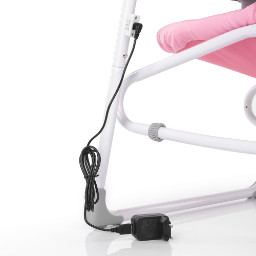 Крісло-гойдалка для немовлят з електро-заколисуванням  El Camino ME 1028 SENSA Circles Pink (механізм гойдання: маятник) фото 8