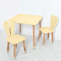 Дитячий столик зі стільцями Bambi 04-025BEIGE-2 (бежевий)