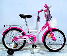 Велосипед дитячий двоколісний Corso MX-46709 «Maxis» (колеса Ø18"/гума, рама: сталь, допоміжні колеса, гальмо ручне, кошик, від 6 років)
