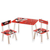 Дитячий столик Bambi M 501-32 «Мінні маус» (стіл 40*44,5*60 см, 2 стільця 28,5*28,5*51 см)
