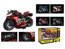 Мотоцикл H 7788-1 4 види, металопластик, інерція, гумові колеса, масштаб 1:14, в коробці, ВИДАЄТЬСЯ ТІЛЬКИ МІКС ВИДІВ
