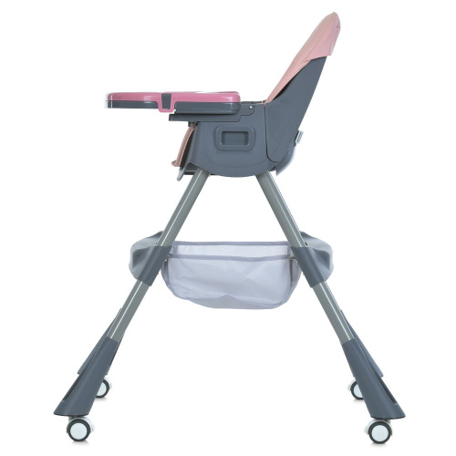 Стільчик для годування Bambi M 5722 Pink (44*60*115 см, 4 колеса Ø5 см, регулювання: стілець 4 п., спинка 3 п., підніжка 3 п., стіл 31*45 см)і фото 7