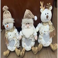 Новорічний мішок для подарунків "Santa&Co" 12*22см Stenson (R30923)