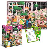 Пазл "Шукай та знаходь. Квітуча весна" 300664 "DoDo", 80 елементів, 28х39 см, в коробці