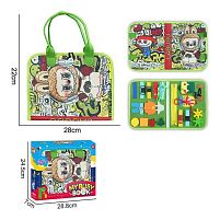 Логічна папка 25103 A герой, фетр, ремінці, рухомі шестерні, шнурівка, одяг, в коробці