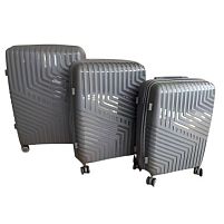 Валіза поліпропілен (PP) 20/24/28'' 3шт/наб Stenson R37256-GR