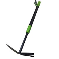 Мотика-граблі 2в1 з телескопічною ручкою 19*68-98см Stenson R41888