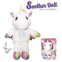 Нічник KC 4 "Єдиноріг", мелодії, звуки, підсвічування, регулювання гучності, проєктор зоряного неба, в коробці