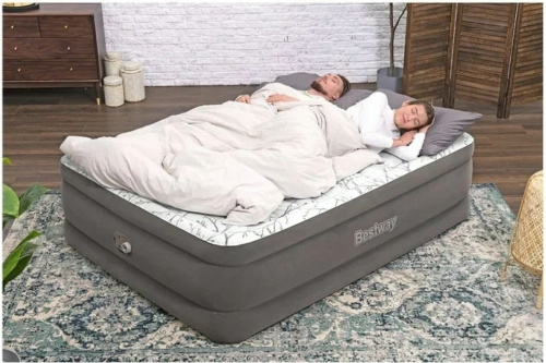 Надувне ліжко BestWay 6713E (двоспальне, 56*152*203 см., вбудований електронасос 220V, навантаження: до 300 кг.) фото 3
