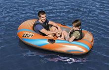 Човен надувний BestWay 61140 «Kondor 2000 Raft» (31*106*196 см, гребний, півторамісний, двокамерний, надувне дно, до 95 кг)