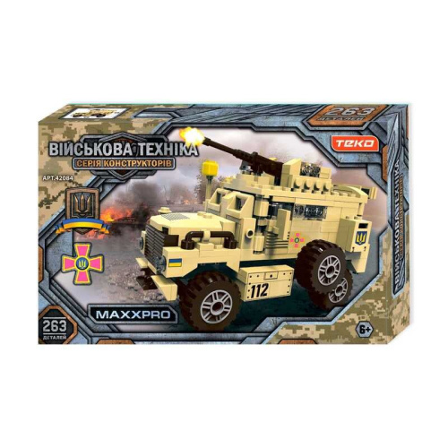 Конструктор "Військова техніка" 42084 "Teko", 263 деталі, бронетранспортер MAXXPRO, в коробці