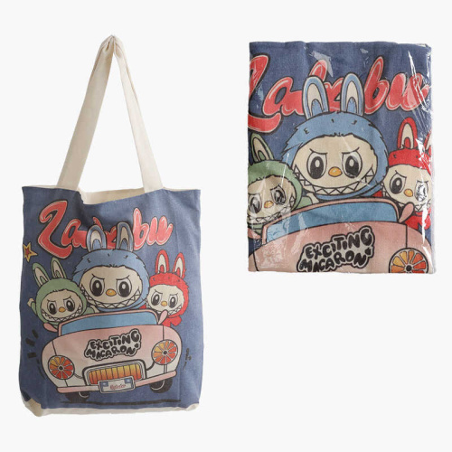 Шопер "Тваринка" 75547 герой, розмір - 37.5х43 см, довжина з ручками - 67 см, текстиль, в пакеті