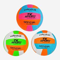М'яч волейбольний С 40094 "TK Sport", 3 кольори, м'який PVC, 280 грамів, гумовий балон, ВИДАЄТЬСЯ ТІЛЬКИ МІКС ВИДІВ