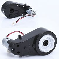 Редуктор колеса в зборі з мотором для дитячого електромобіля Bambi Racer M 6062,M 6073-GEAR BOX (12V, 13000RPM, вісь: Ø12 мм, ↔19 см)