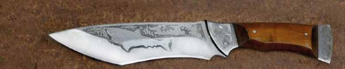 Мисливський ніж 346 Акула (лезо 150 мм довжина ножа 280 мм ст 40Х13)