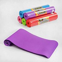 Килимок для йоги C 56189 "TK Sport", 5 кольорів, розмір 61х173 см, товщина 0.6 см, ВИДАЄТЬСЯ ТІЛЬКИ МІКС ВИДІВ