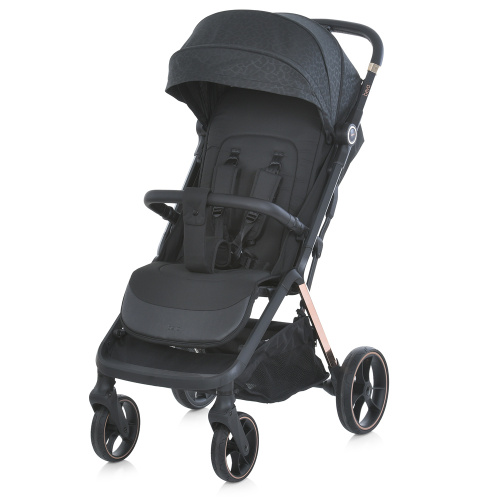 Коляска дитяча прогулянкова El Camino ME 1127-G BEYA Black Leo