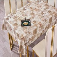 Скатертина-клейонка ПВХ з принтом на тканевій основі глянець Марсель 1.37*20м Stenson MA-5802I