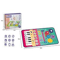 Музичний килимок MTK 035-3 A 80 х 3 х 54 см, на батарейках, музичні інструменти, барабани, звуки тварин, запис, режим пам'яті, музика, в коробц