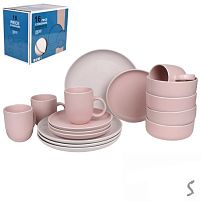 Набір столового посуду 16пр/наб (тарілка 26+20см, супниця 16см, чашка 480мл) Stenson MC5576-1