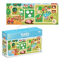 Пазл-лабіринт "Моя мандрівка фермою" 300586 "DoDo", 10 елементів, в коробці