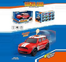 Машина музична E 25-3 світло, звук, їздить вперед та назад, гумові колеса, масштаб 1:18, в коробці