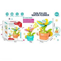 Гра для ванни 52122 2 кольори, “Водна квітка”, на присосках, рухомі елементи, кухлик, в коробці