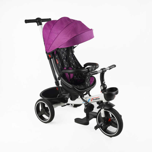 Велосипед дитячий триколісний Best Trike 6390 – 17-502 «Oscar» (колеса: переднє Ø10"/задні: Ø8"/PU, рама: сталь, батьк. ручка, нахил спинки, до 25 кг)