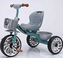 Велосипед дитячий триколісний Best Trike BS-40250 / BS-402-50 (колеса: переднє Ø12"/задні: Ø10"/EVA, рама: сталь, кошик, до 25 кг)
