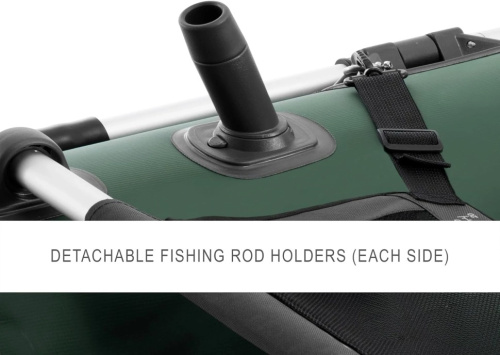 Човен надувний Intex 68381 «Big Catch ProTM» (38*119*165 см, гребний, одномісний, двокамерний, весла ↔137 см, надувне дно, до 140 кг) фото 11