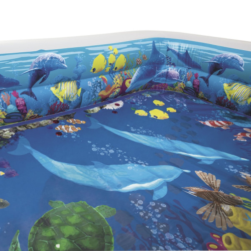 Дитячий надувний басейн «Підводний світ 3D» Bestway 54177 , 262 х 175 х 51 см, з 3-d окулярами та кристалами фото 8