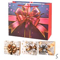 Пакет подарунковий паперовий M "Bow" 26*32*10см Stenson R99730-M