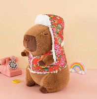 М`яка іграшка M 18194 “Капібара”, висота - 35 см, шапка-вушанка